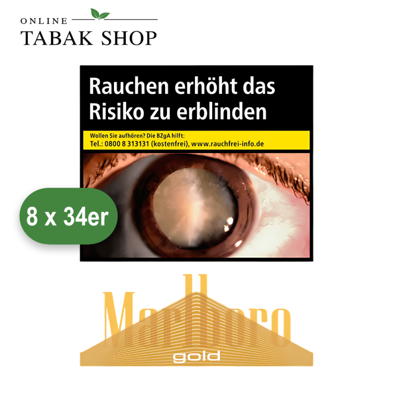 Marlboro Gold 3XL Zigaretten (8 x 34er)