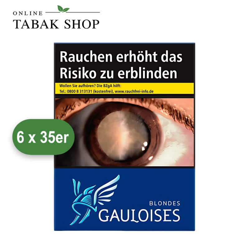 Gauloises Blondes Blau Zigaretten 3XL (6 x 35er)