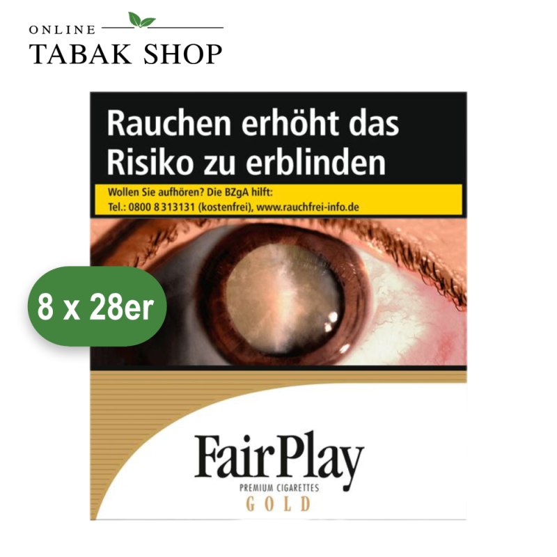 Fair Play Gold Zigaretten XXXL (8 x 28er)
