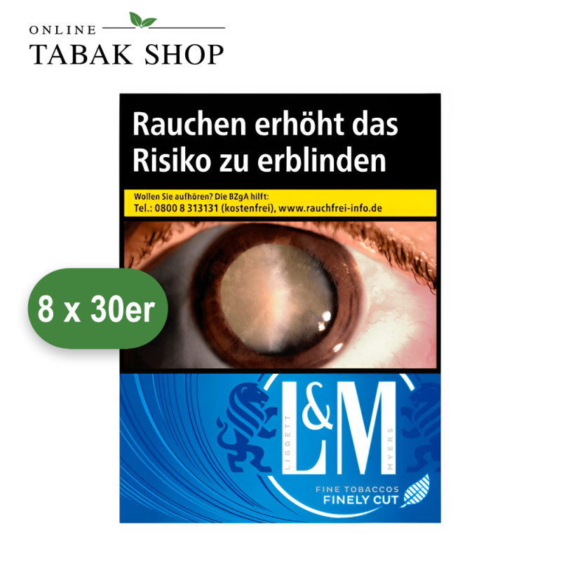 L&M Blue Label Zigaretten 2XL (8 x 30er)
