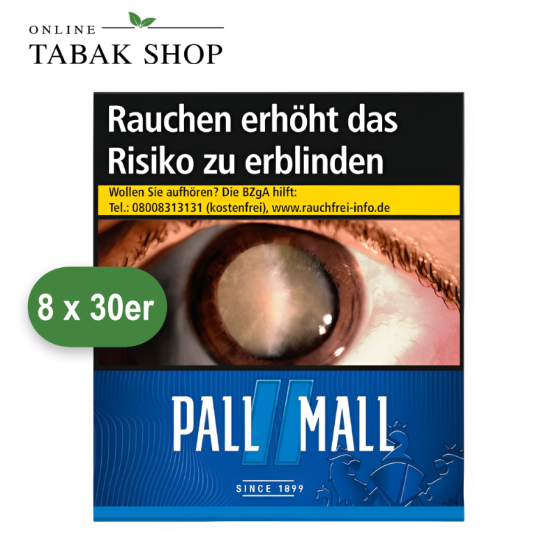 Pall Mall Blue Zigaretten Super (8 x 30er)