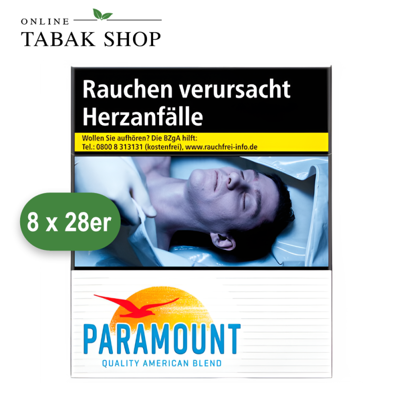 Paramount Zigaretten Blau 2XL (8 x 28er)
