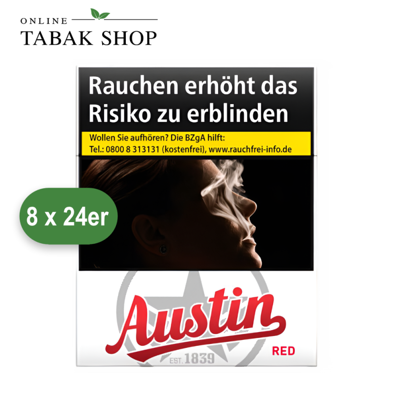 Austin Red Zigaretten XL (8 x 24er)