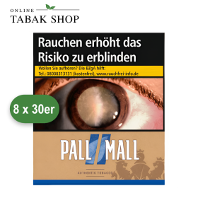 Pall Mall Authentic Blue Zigaretten Super (8 x 30er)