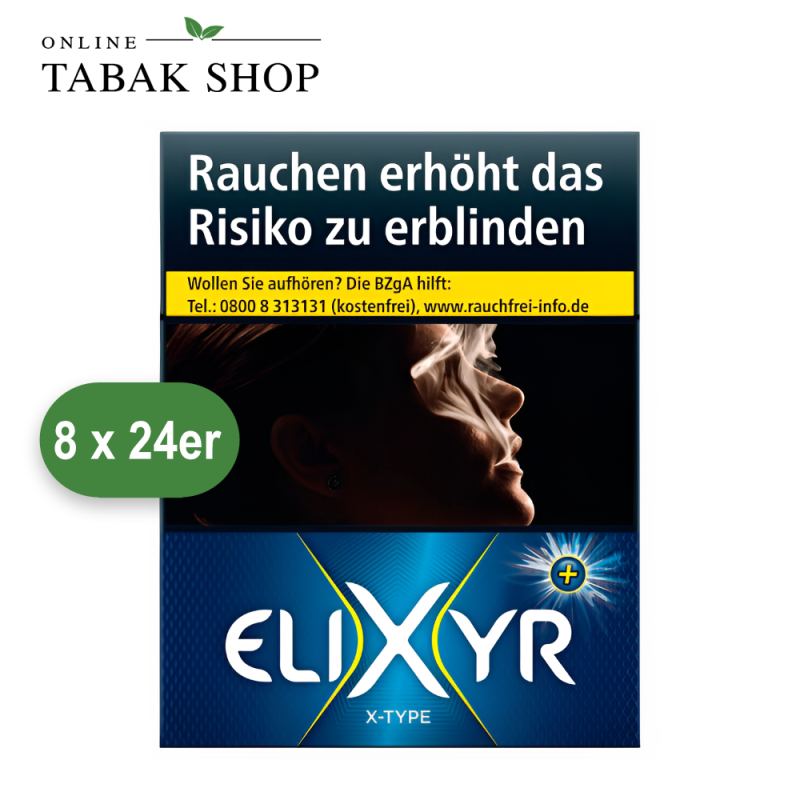 Elixyr+ X-Type Zigaretten XL (8 x 24er)