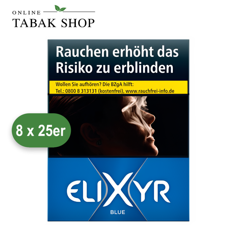ELIXYR Zigaretten Blau XL (8 x 25er)