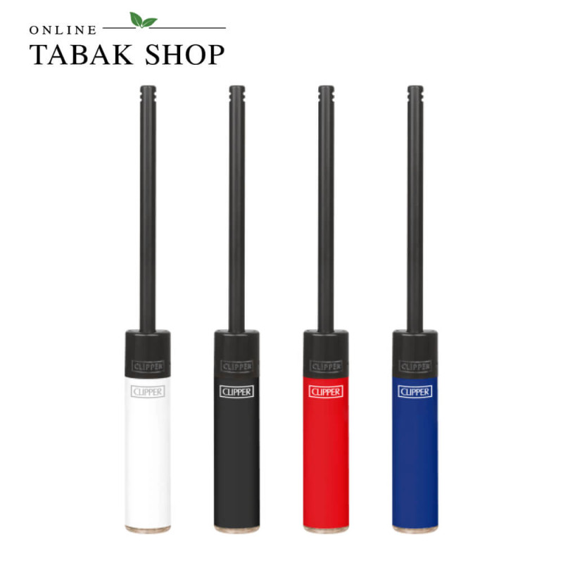 CLIPPER Maxitube Solid Branded Stabfeuerzeug