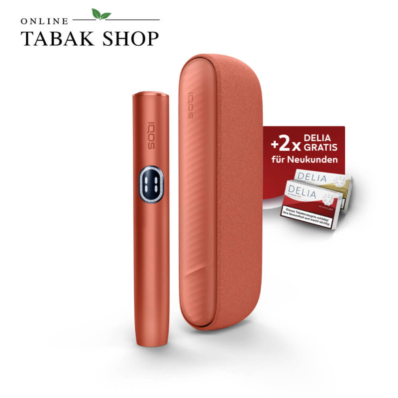 IQOS ILUMA i Vivid Terracotta + 40 DELIA Sticks nach Registrierung*