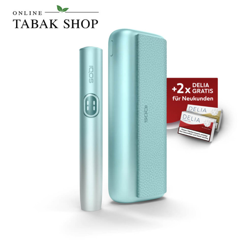 IQOS ILUMA i Prime Breeze Blue + 40 DELIA Sticks nach Registrierung*