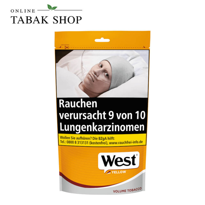 West Volumentabak Yellow L Beutel 85g