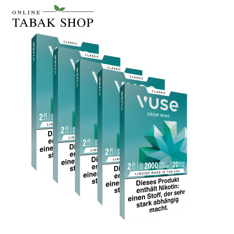 Vuse Pod Crisp Mint 20 mg/ml – 5er Vorteilspack (5 × 2 Pods)