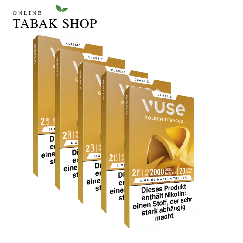 Vuse Pod Golden Tobacco 20 mg/ml – 5er Vorteilspack (5 × 2 Pods)