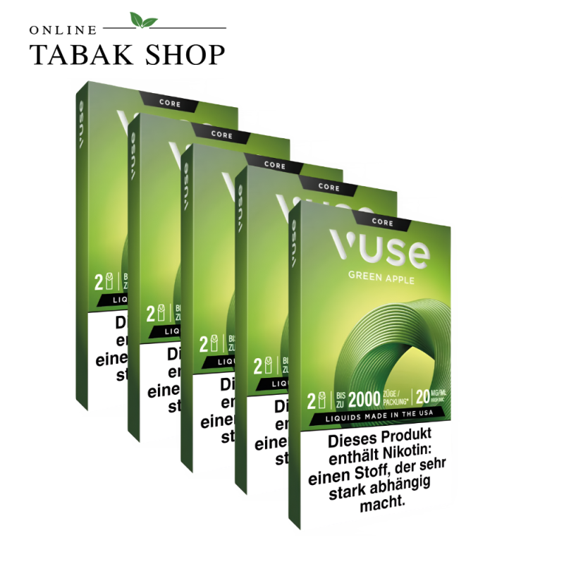 Vuse Pod Green Apple 20 mg/ml – 5er Vorteilspack (5 × 2 Pods)