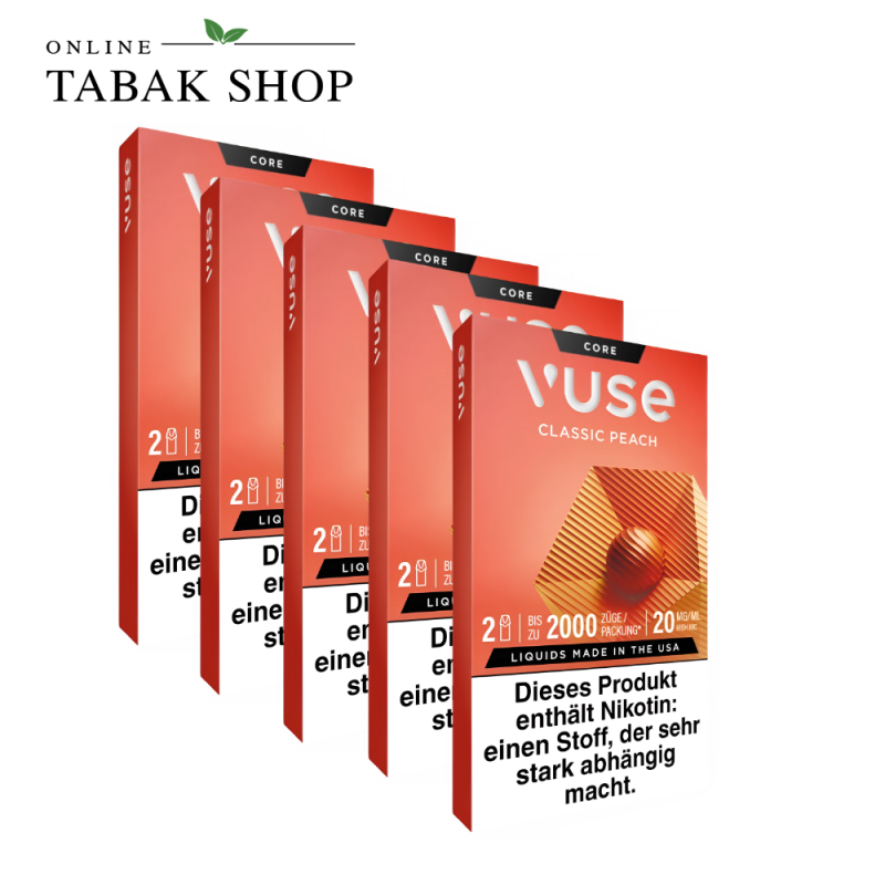 Vuse Pod Core Classic Peach 20mg – 5er Vorteilspack (5 × 2 Pods)