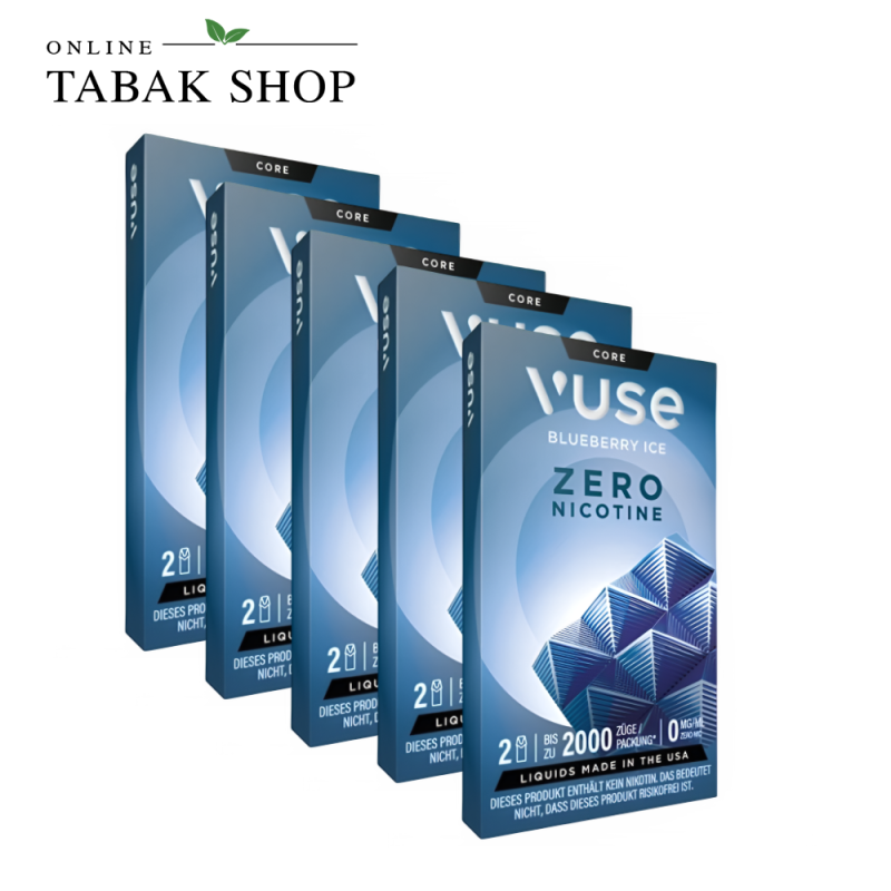 Vuse Pod Zero Blueberry Ice 0 mg/ml – 5er Vorteilspack (5 × 2 Pods)