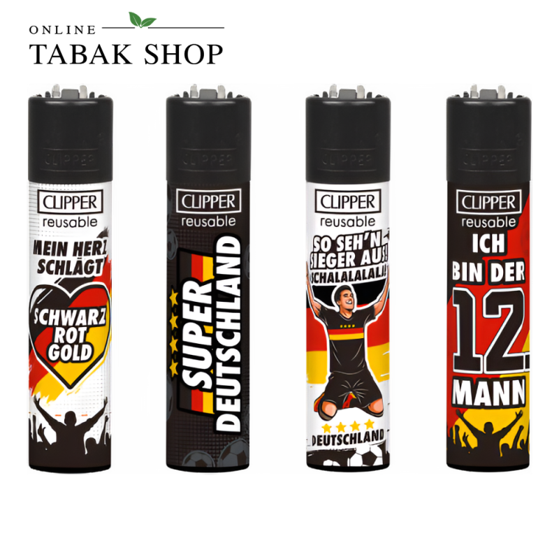 Clipper Fußball Deutschland - Feuerzeuge (4er Set)
