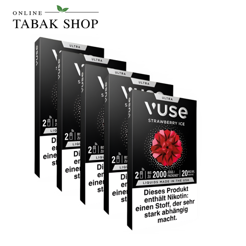 Vuse Ultra Pod Strawberry Ice 20 mg/ml – 5er Vorteilspack (5 × 2 Pods)