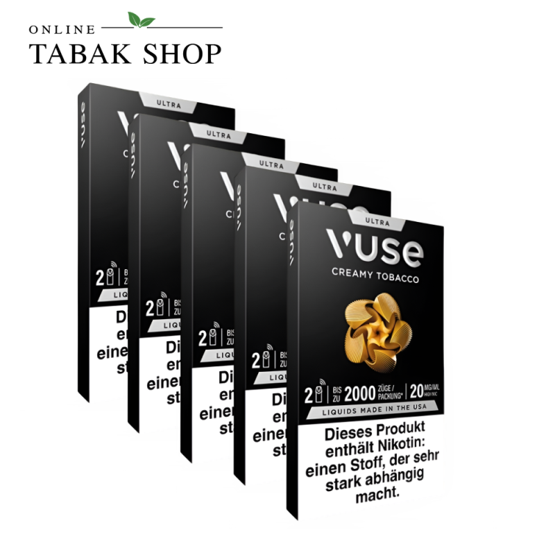 Vuse Ultra Pod Creamy Tobacco 20 mg/ml – 5er Vorteilspack (5 × 2 Pods)