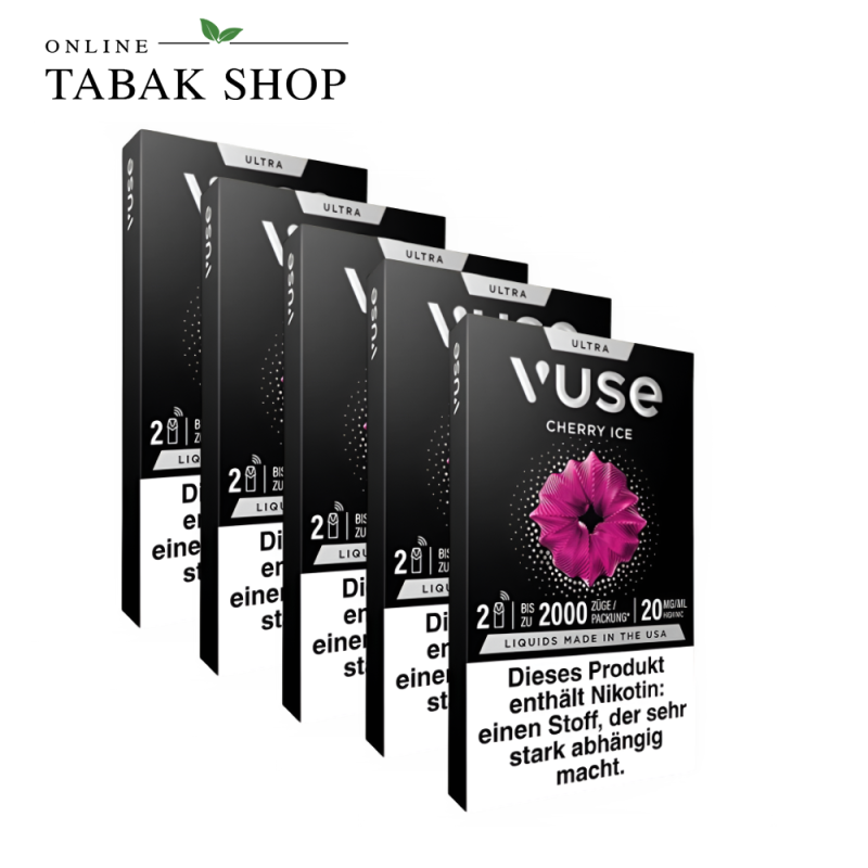Vuse Ultra Pod Cherry Ice 20 mg/ml – 5er Vorteilspack (5 × 2 Pods)
