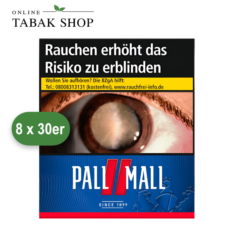 Pall Mall Red Super Zigaretten (8 x 30er)