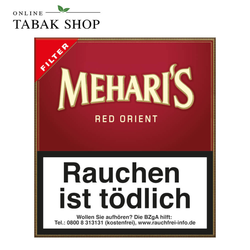 MEHARI'S Red Orient Filter Zigarillos 20er Schachtel