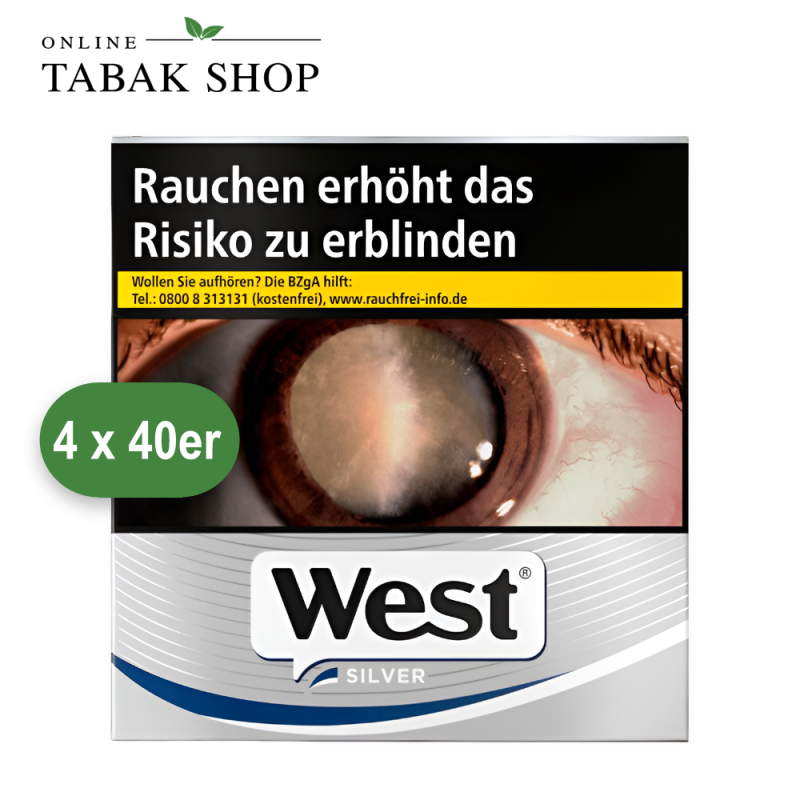 West Silver Zigaretten 4XL (4 x 40er)