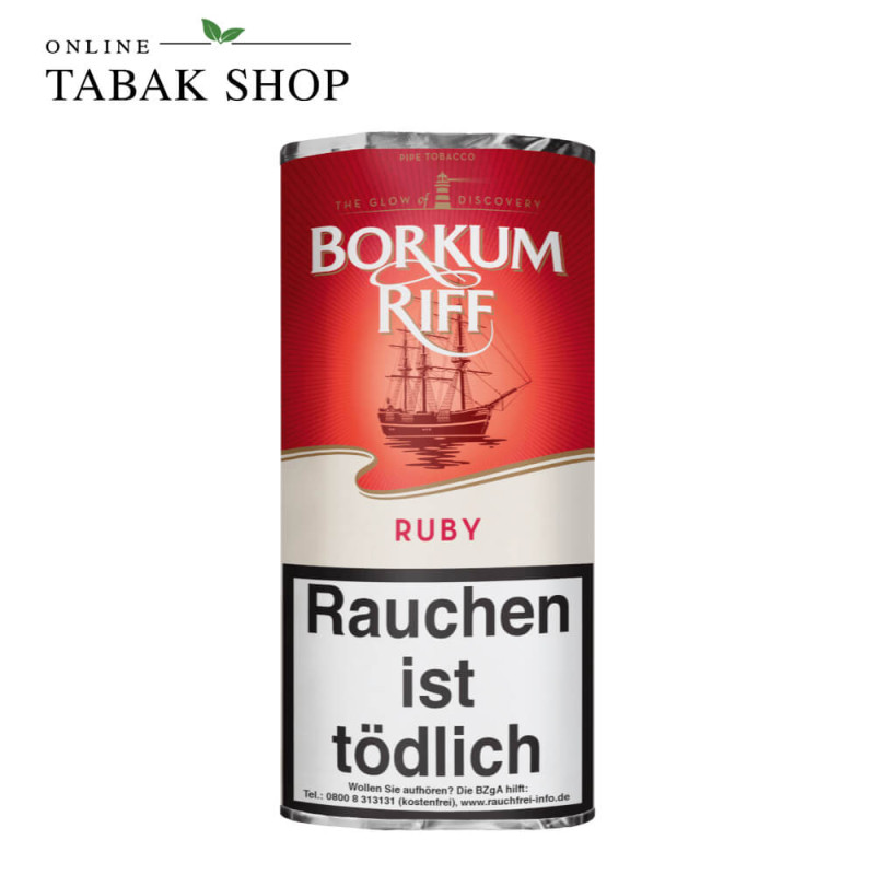 BORKUM RIFF Ruby Pfeifentabak Pouch 50g