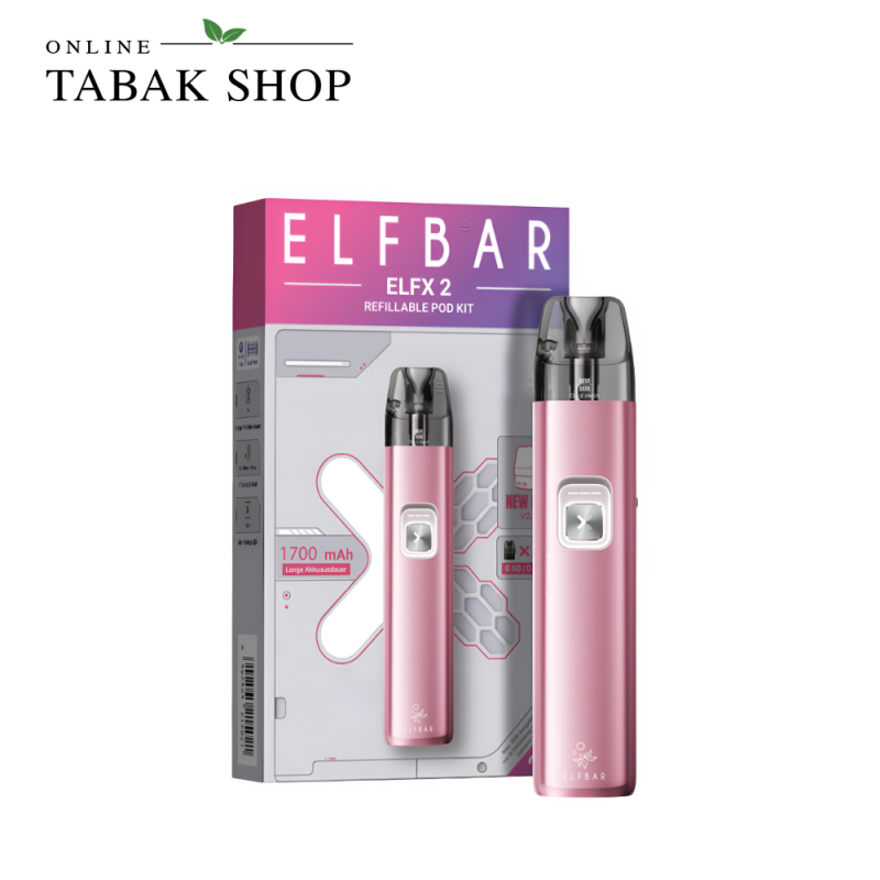 ELFBAR ELFX 2 Kit Berry Pink mit ELFX Pods V2.0