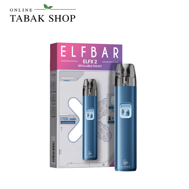 ELFBAR ELFX 2 Kit Ocean Blue mit ELFX Pods V2.0