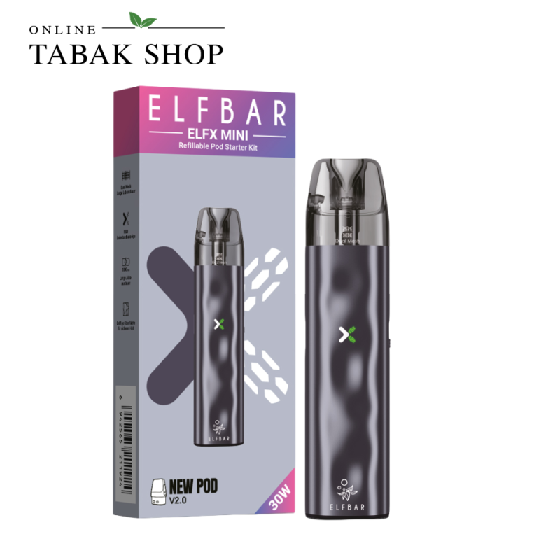 ELFBAR ELFX Mini Kit Grey mit ELFX Pod V2.0