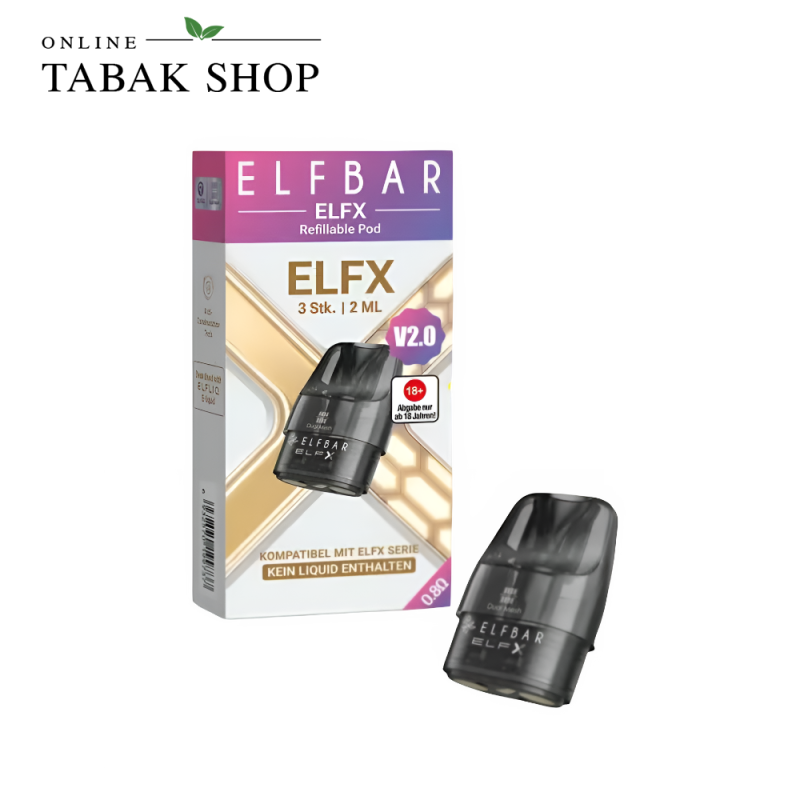 ELFX Pods V2.0 0,8 Ohm – 3 Leerpods | für ELFX/Mini/Pro/2