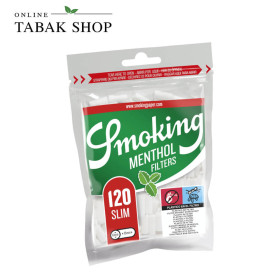 Smoking Menthol Slim Filter 6mm 120er Beutel