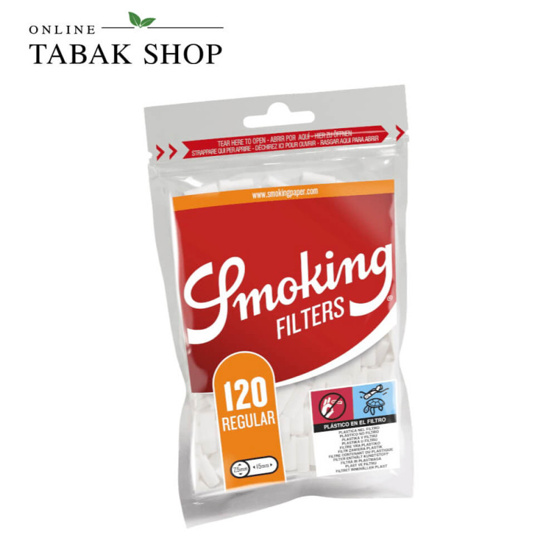 Smoking Classic Regular Filter 7,5mm 120er Beutel