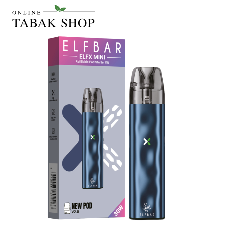 ELFBAR ELFX Mini Kit Ocean mit ELFX Pod V2.0
