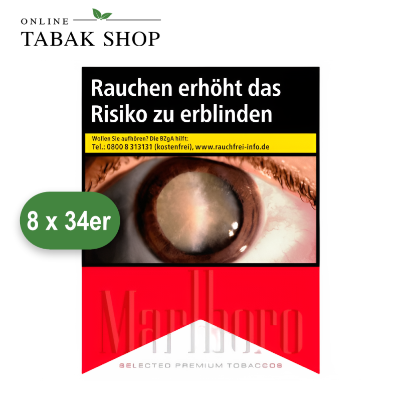 Marlboro Red 3XL Zigaretten (8 x 34er)