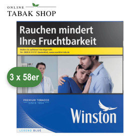 Winston Blue Zigaretten 6XL Mega Pack (3 x 58er)