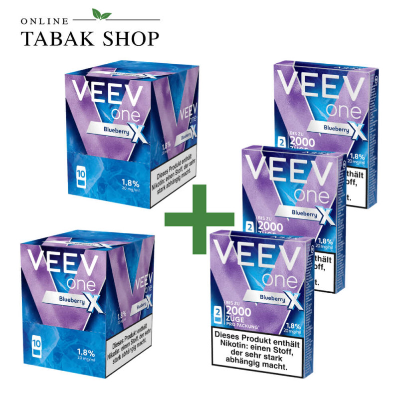 VEEV ONE Pods X Sommer Angebot 10 + 3 Blueberry