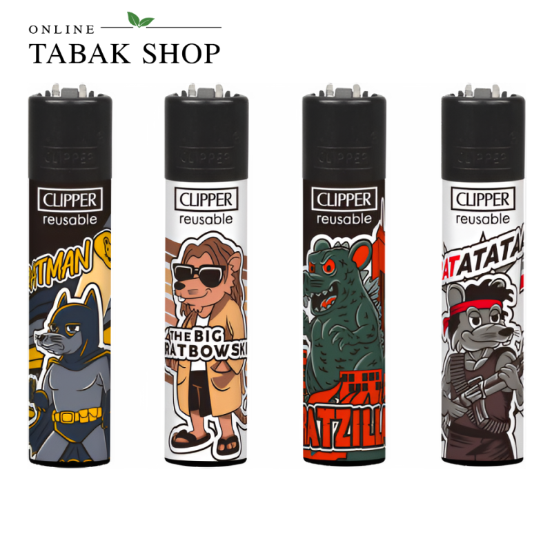 Clipper Classic Rats of Fame – Feuerzeuge Motivset (4er-Set)