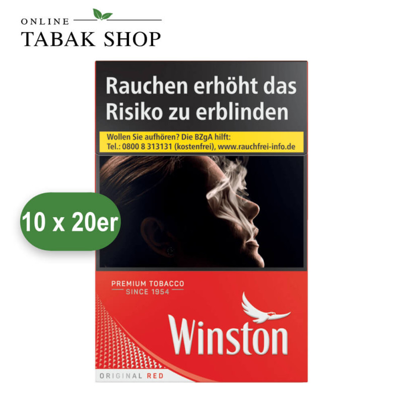 Winston Red 8,50 € Zigaretten OP L (10 x 20er)