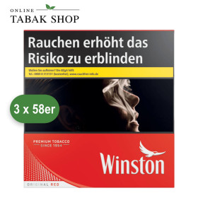 Winston Red Zigaretten 6XL Mega Pack (3 x 58er)