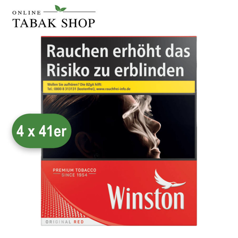 Winston Red 15 € Zigaretten 5XL (4 x 41er)