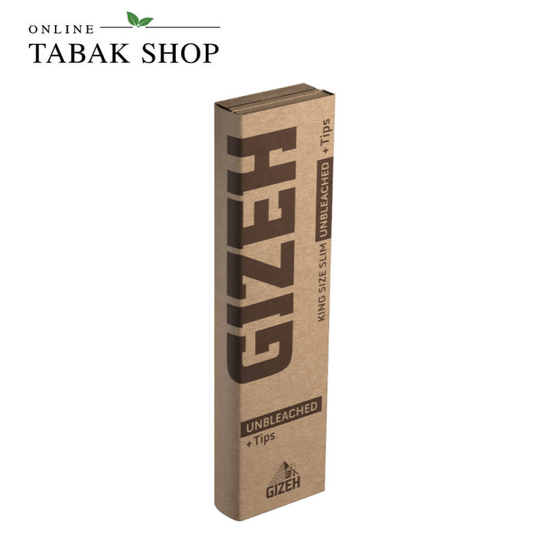 GIZEH Unbleached King Size Slim + Tips 34er Packung