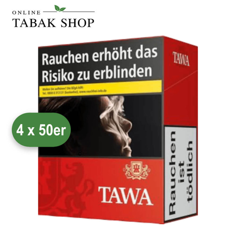 TAWA Red 15,30 € Zigaretten 5XL (4 x 50er)