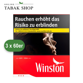 Winston Red Zigaretten 6XL Mega Pack (3 x 60er)