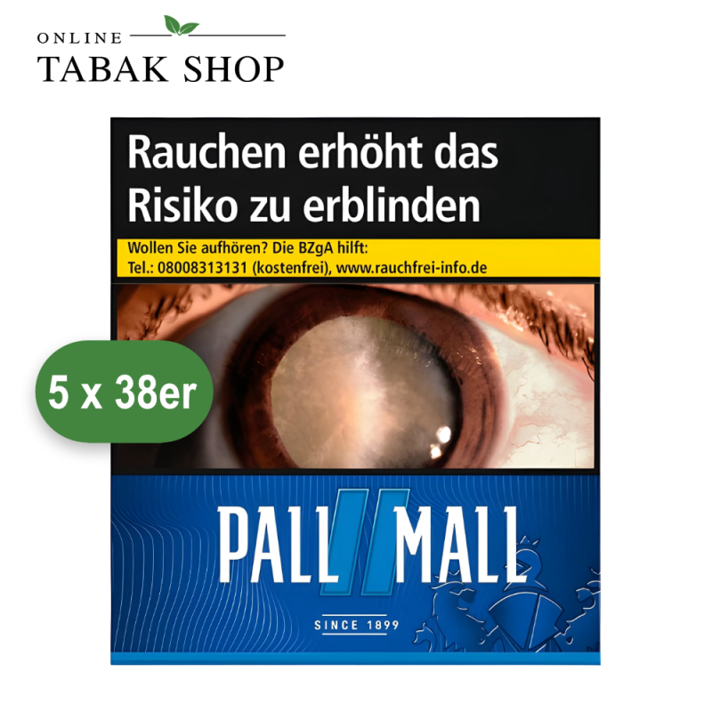 Pall Mall Blue Zigaretten King (5 x 38er)