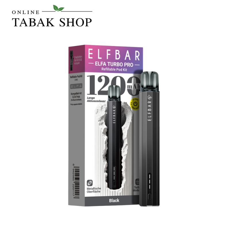 Elf Bar ELFA Turbo PRO - Schwarz