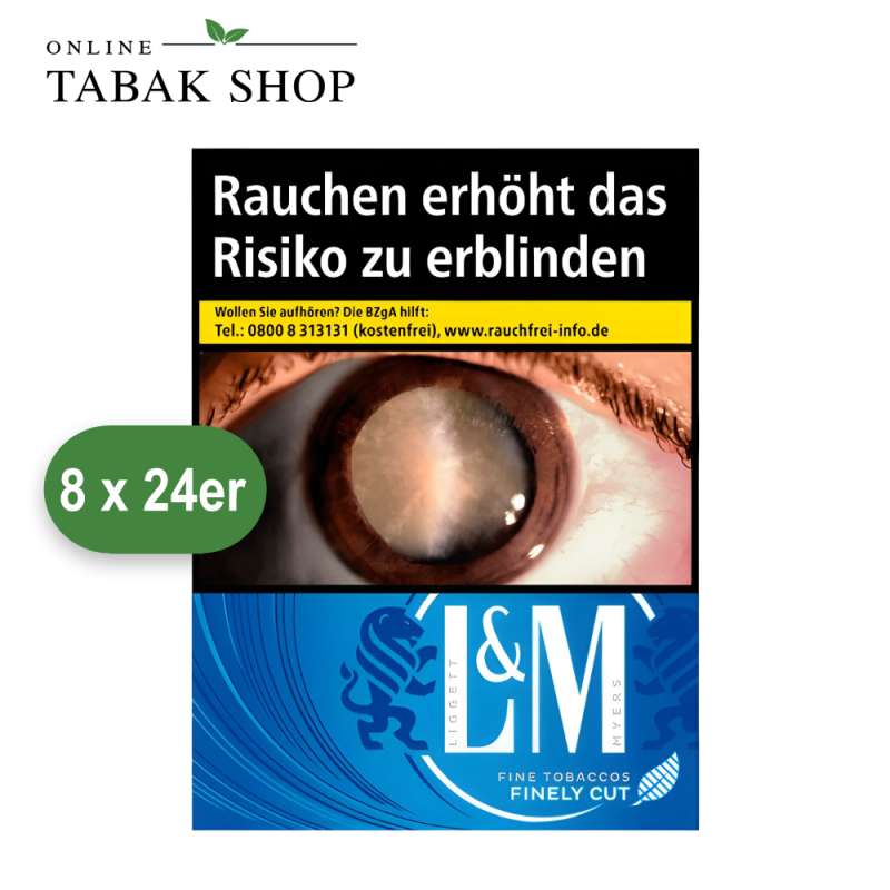L&M Blue Label Zigaretten XL (8 x 24er)