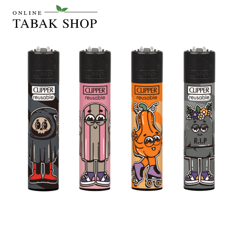 Clipper Classic Halloween – Feuerzeuge 4er-Set