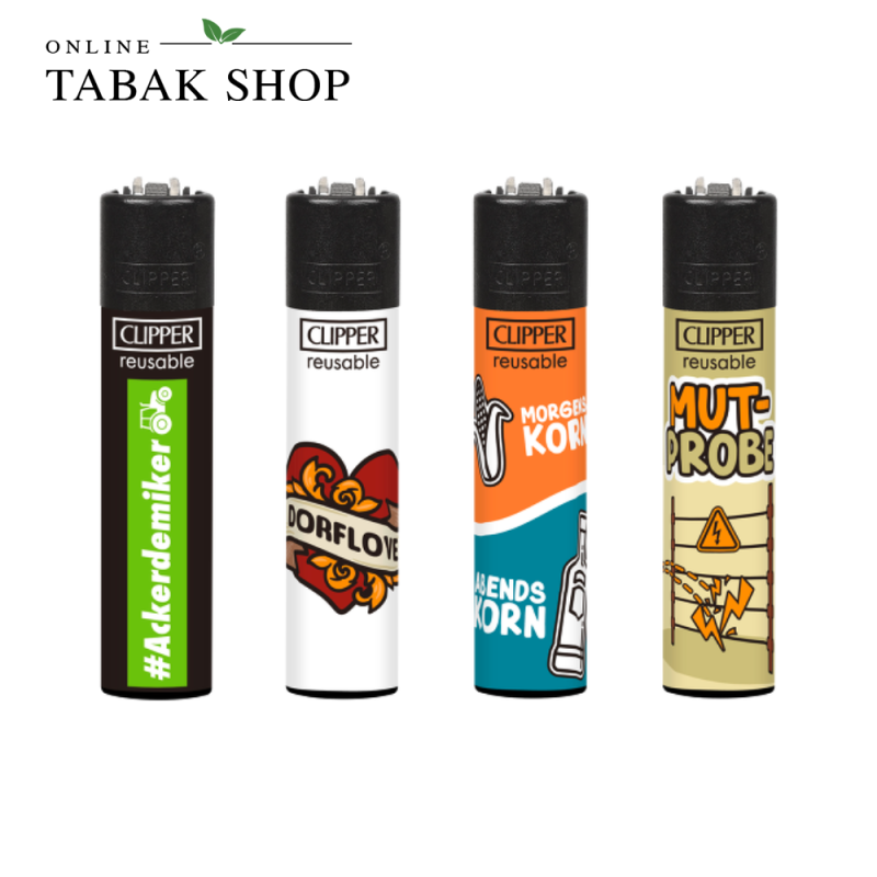 Clipper Classic DorflebenV3 – Feuerzeuge Motivset (4er-Pack)