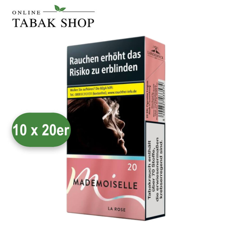 Mademoiselle La Rose Zigaretten OP (10 x 20er)